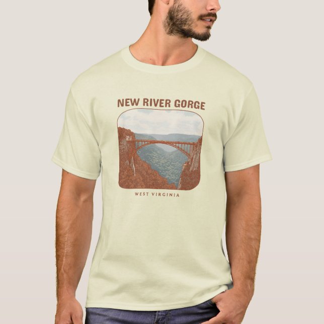 New River Gorge, West Virginia T-Shirt (Front)