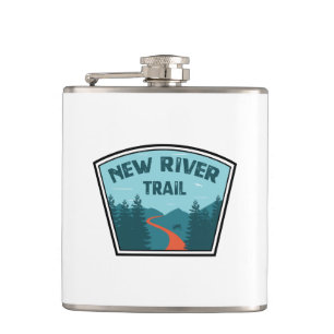 New River Trail Hip Flask