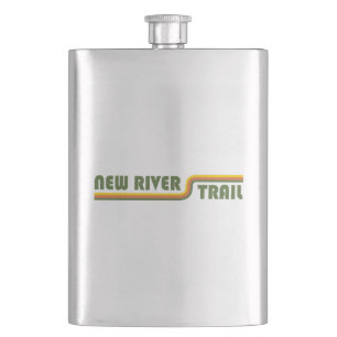New River Trail Virginia Hip Flask