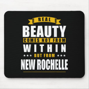 New Rochelle - Funny D City Gift Mouse Pad
