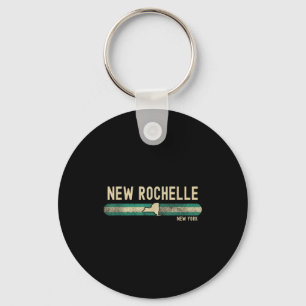 New Rochelle Ny _ New York _ Travel &amp; 80s Styl Key Ring