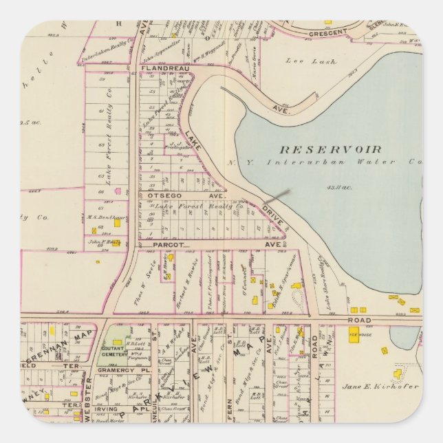 New Rochelle ward 3, New York 2 Square Sticker (Front)