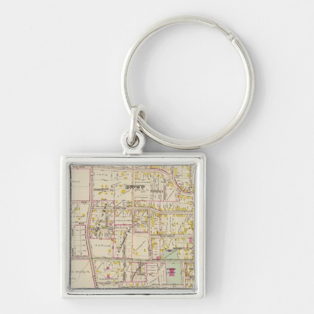 New Rochelle wards 3-4, New York Key Ring (Front)