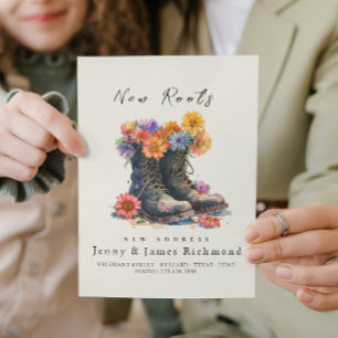 New Roots - New Address I Shoes and Flowers Announcement