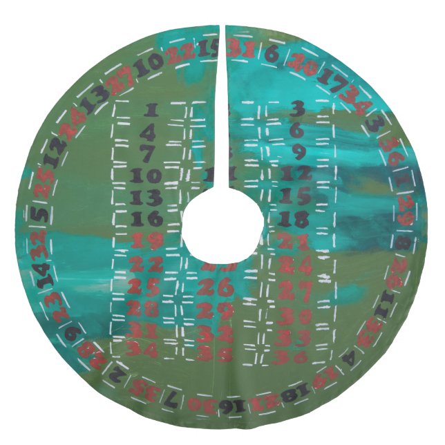 NEW ROULETTE MODEL BRUSHED POLYESTER TREE SKIRT (Front)