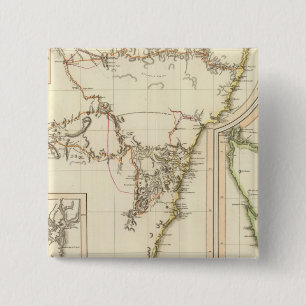 New S Wales, Van Diemen's Land 15 Cm Square Badge