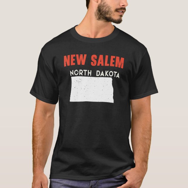 New Salem North Dakota USA State America Travel T-Shirt (Front)