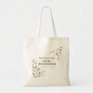 New School Year Teacher Tote New Beginnings Gift Bag