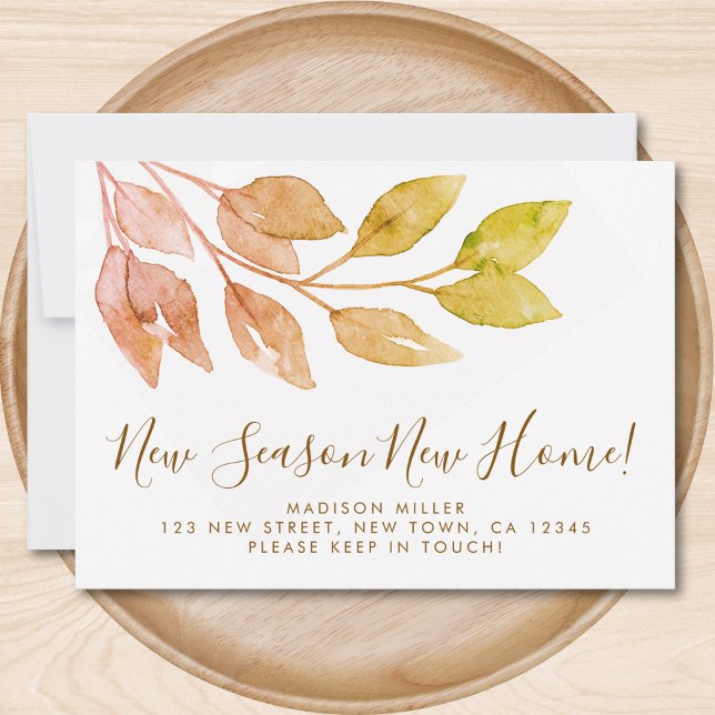 New Season New Home Fall Foliage Moving Announcement (Creator Uploaded)