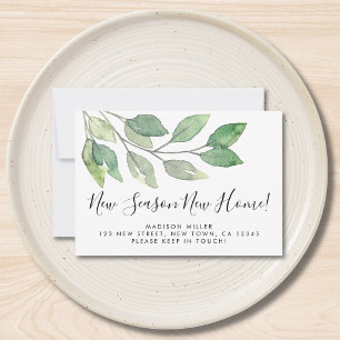 New Season New Home Foliage Moving Announcement