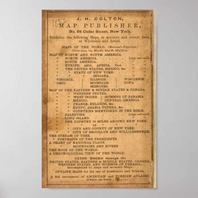 New sectional map of the state of Illinois Poster (Front)