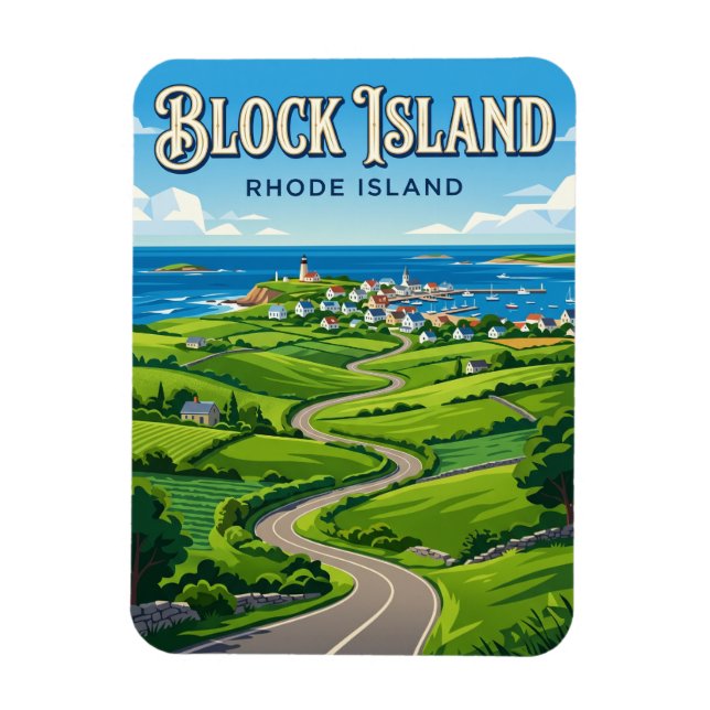 New Shoreham Rhode Island Magnet (Vertical)