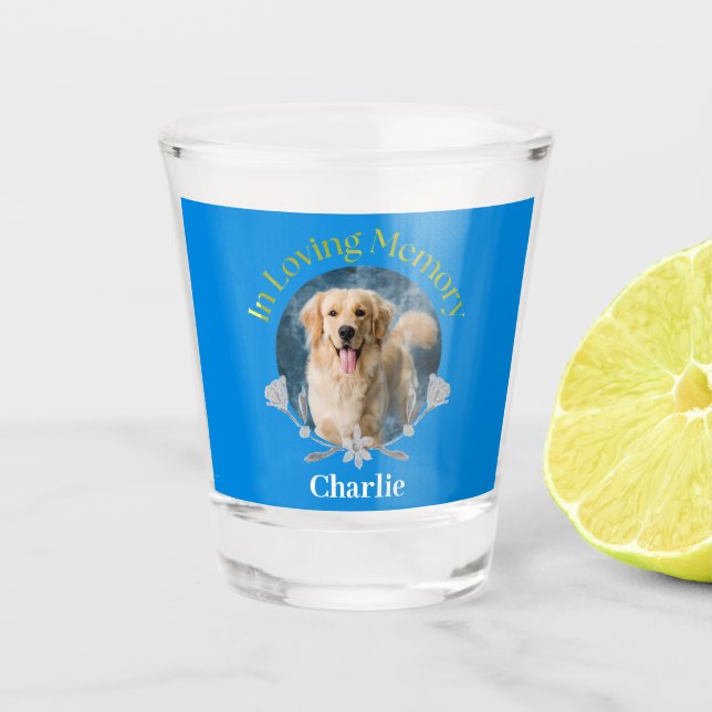 NEW! Shot Glass - In Loving Memory - Custom (Front)