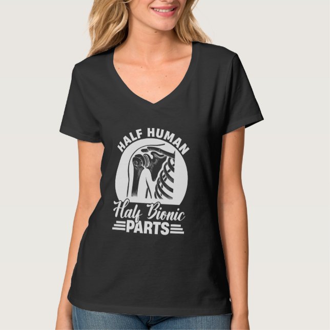 New Shoulder Replacement Recovery Get Well 3 T-Shirt (Front)