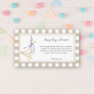 New silly goose - display shower card