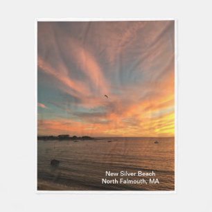 New Silver Beach Fleece Blanket, 50" x 60" Blanket
