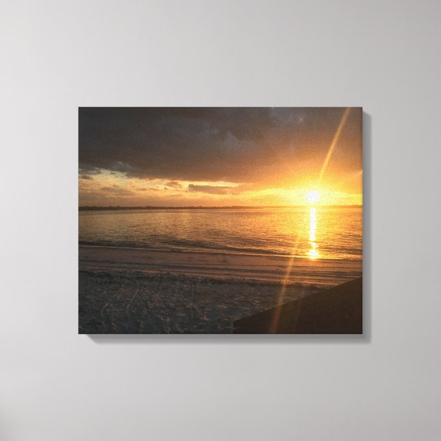 New Smyrna Sun Rise Canvas Print (Front)