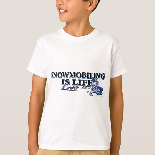 NEW-SNOWMOBILING-IS-LIFE-2C T-Shirt (Front)