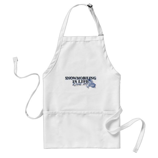 NEW-SNOWMOBILING-IS-LIFE-DIS STANDARD APRON (Front)