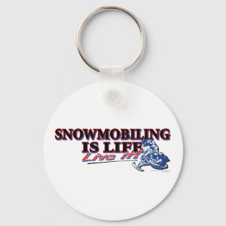 NEW-SNOWMOBILING-IS-LIFE KEY RING