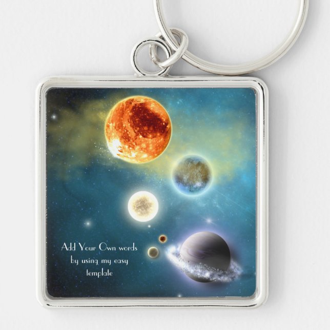 New solar system Keychain (Front)