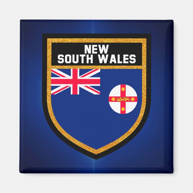 New South Wales  Flag Magnet (Front)