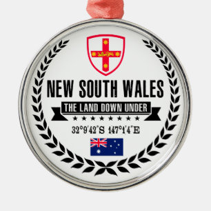 New South Wales Metal Tree Decoration