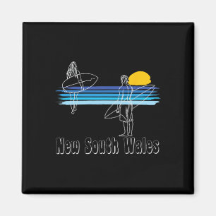 New South Wales Surfing Beach Surf Guy Girl Magnet