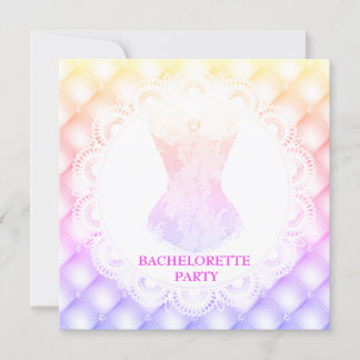 NEW SPARKLE PINK CORSET PRETTY DIAMOND LACE INVITATION