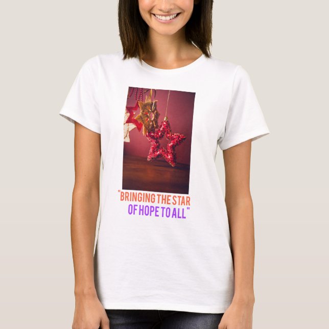 New star design for christmas t-shirts  (Front)