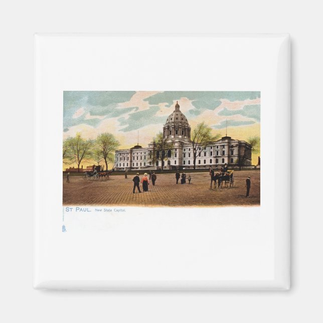 New State Capitol, St. Paul, Minnesota Vintage Magnet (Front)