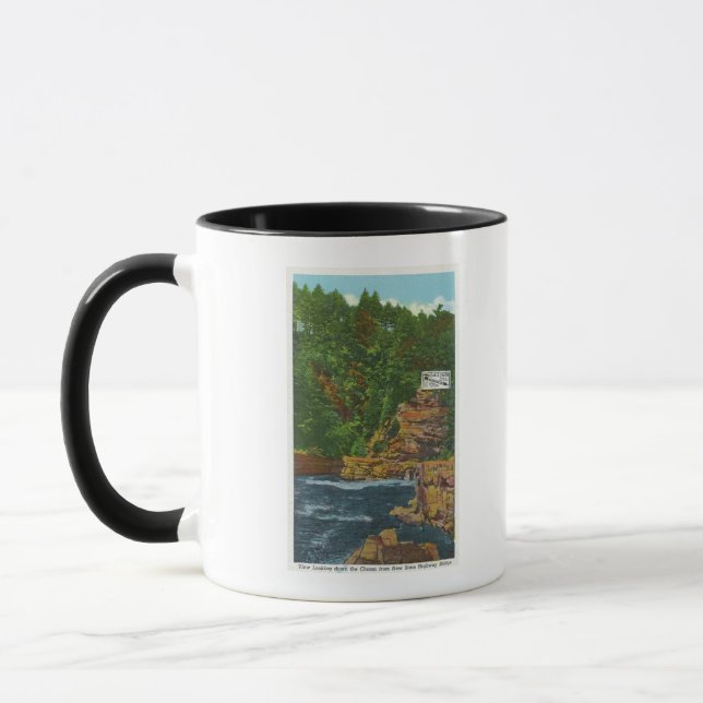 New State Hwy Bridge View of Ausable Chasm Mug (Left)