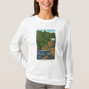 New State Hwy Bridge View of Ausable Chasm T-Shirt