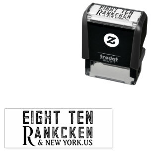 New style Typography Self-inking Stamp