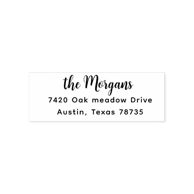 NEW Stylish Script Return Address  Self-inking Sta Stamp (Design)