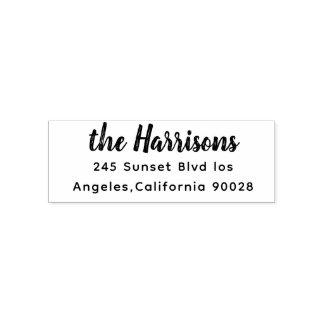 NEW Stylish Script Return Address Self-inking Sta Stamp