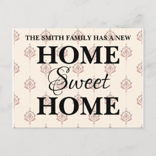 New Sweet Home Moving Announcement Postcard