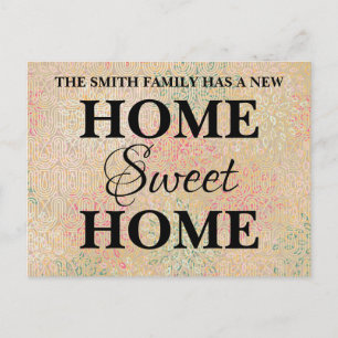 New Sweet Home Moving Announcement Postcard