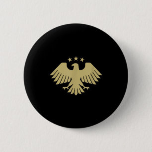 New Syrian Eagle 6 Cm Round Badge