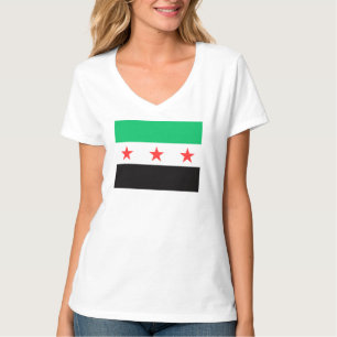 New Syrian Flag Syria free freedom post revolution T-Shirt