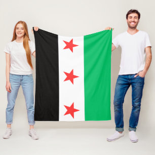 New Syrian Syria free freedom post revolution flag Fleece Blanket