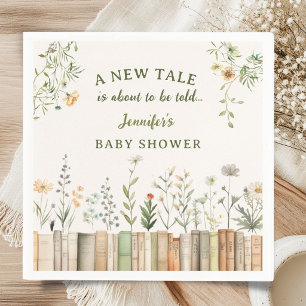 New Tale Library Baby Shower Gender Neutral Napkin