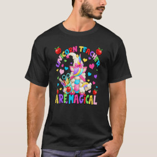 New Teacher Unicorn Gnome For Women Cute Magical T T-Shirt