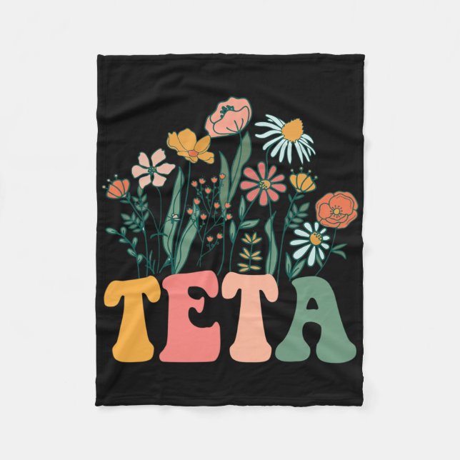 New Teta Wildflower First Birthday &amp; Baby Show Fleece Blanket (Front)