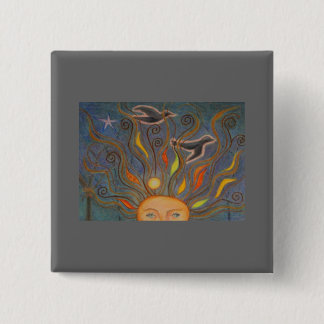 New Thoughts Take Flight 15 Cm Square Badge