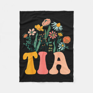 New Tia Wildflower First Birthday & Baby Showe Fleece Blanket
