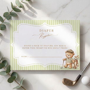 New to Club Little Putter on the way Baby Shower Enclosure Card