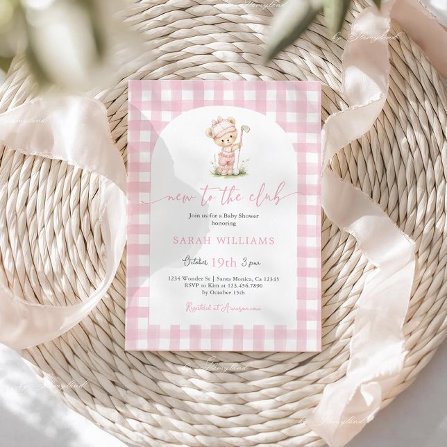 New to the Club Baby Shower Girl Invitation (Creator Uploaded)