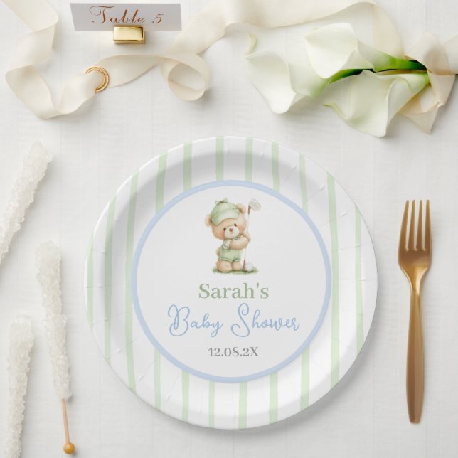 New to the Club Baby Shower Paper Plate (Wedding)