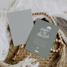 New to the Club Golf Baby Shower Invitation
